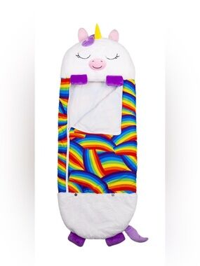 Happy Nappers: Pillow & Sleepy Sack: Medium - White Unicorn - 54 x 20"